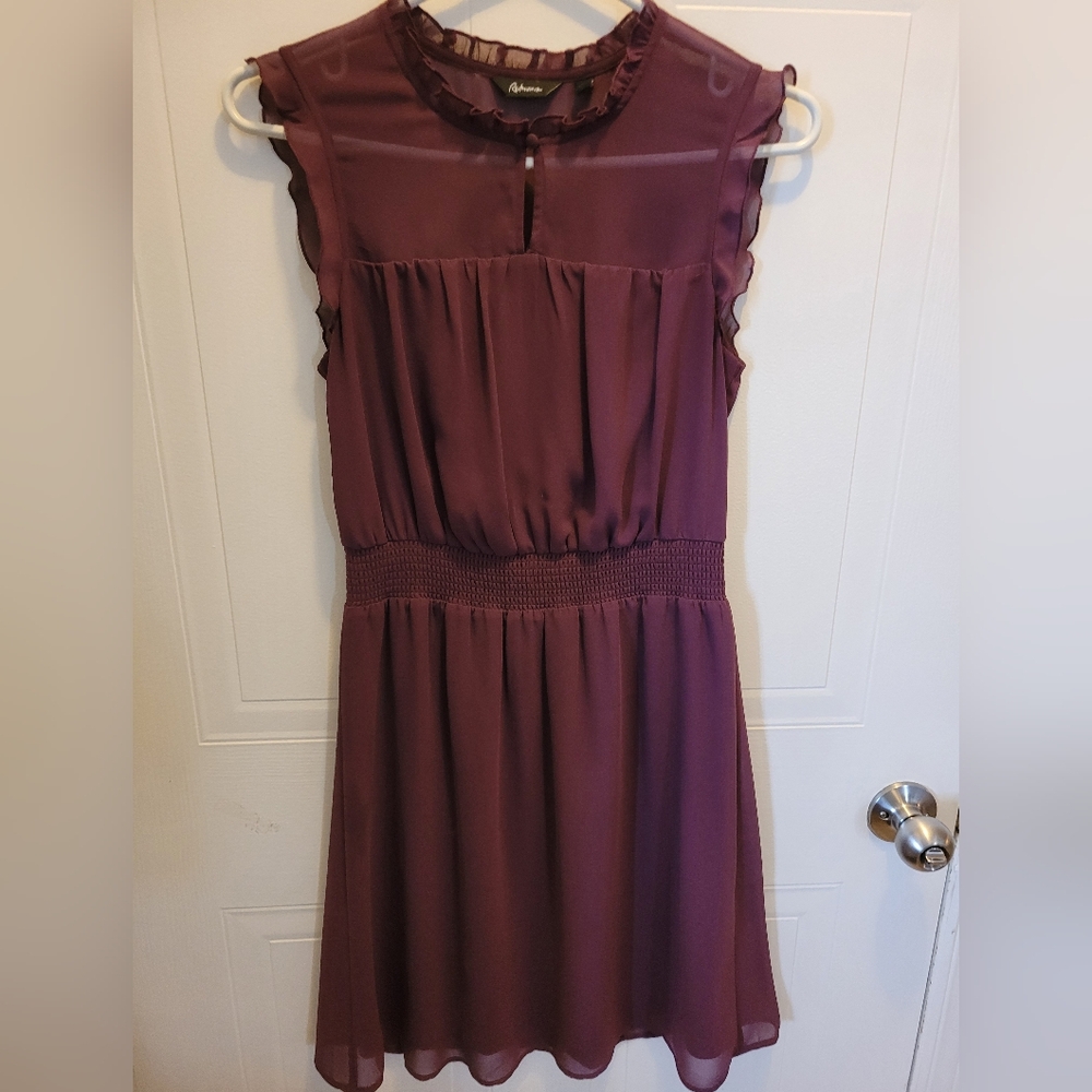 REITMANS burgundy dress